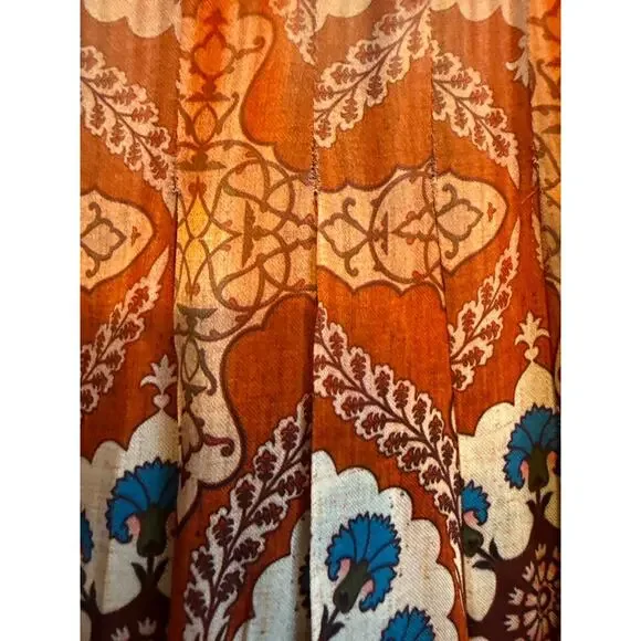 Anthropologie Tanvi Kedia Boho Mini Dress Size S Red-Orange Gradient Floral - Picture 8 of 8